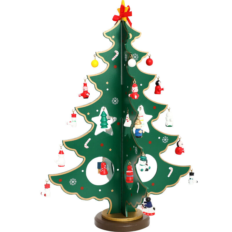 Christmas Decorations Creative Tree Desktop Decoration Wood