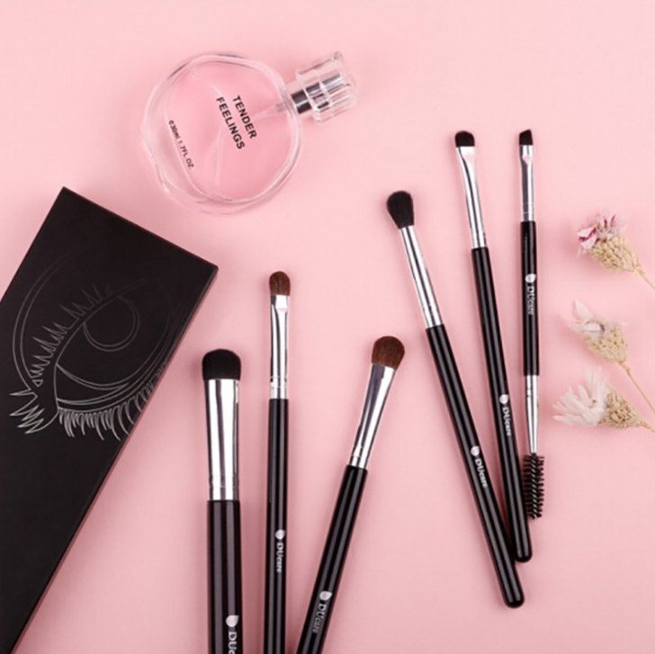 6 makeup brush set double head eye shadow