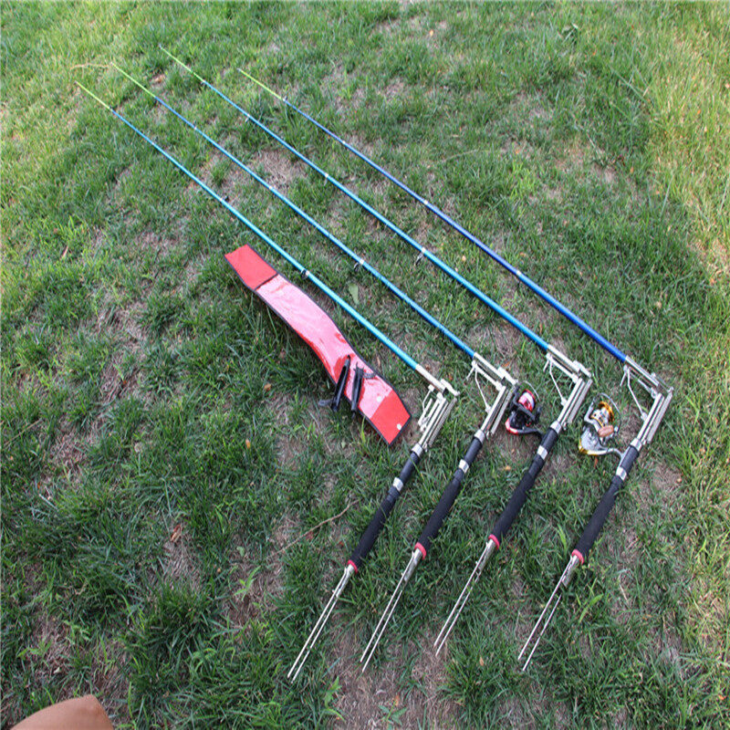Automatic fishing rod pole spring support package supplies