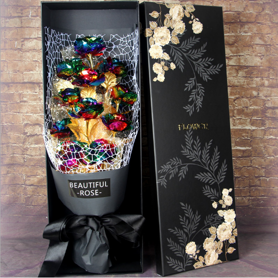 Valentine''s Day Gift on Tanabata Golden Rose 24K