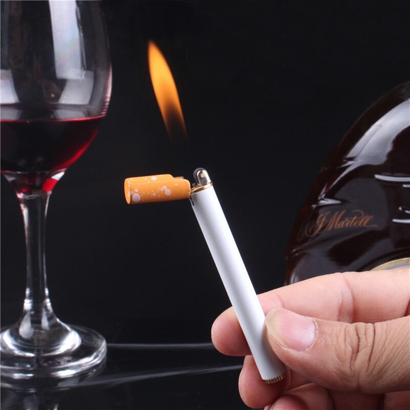 Creative Mini Lighter Butane Gas Metal Cigarette Shaped