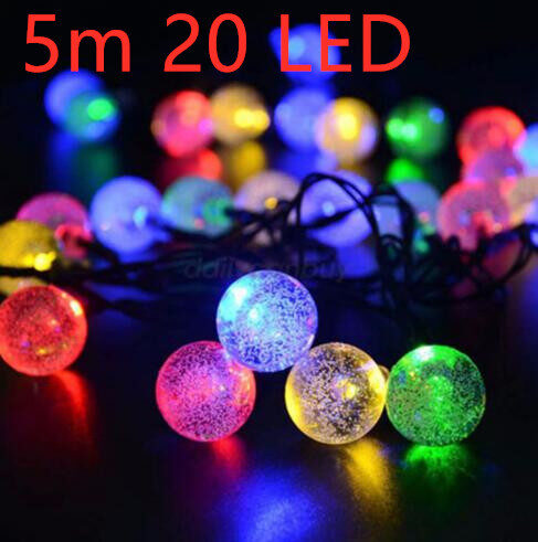 Crystal solar power of the led lamp string