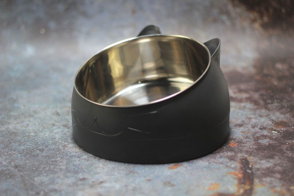 Protective Cervical Cat Bowl Oblique Mouth Pet