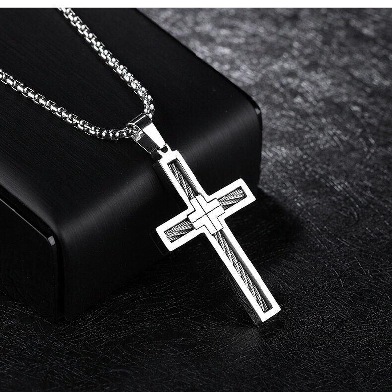 Cross Men's Necklace Trendy Pendant