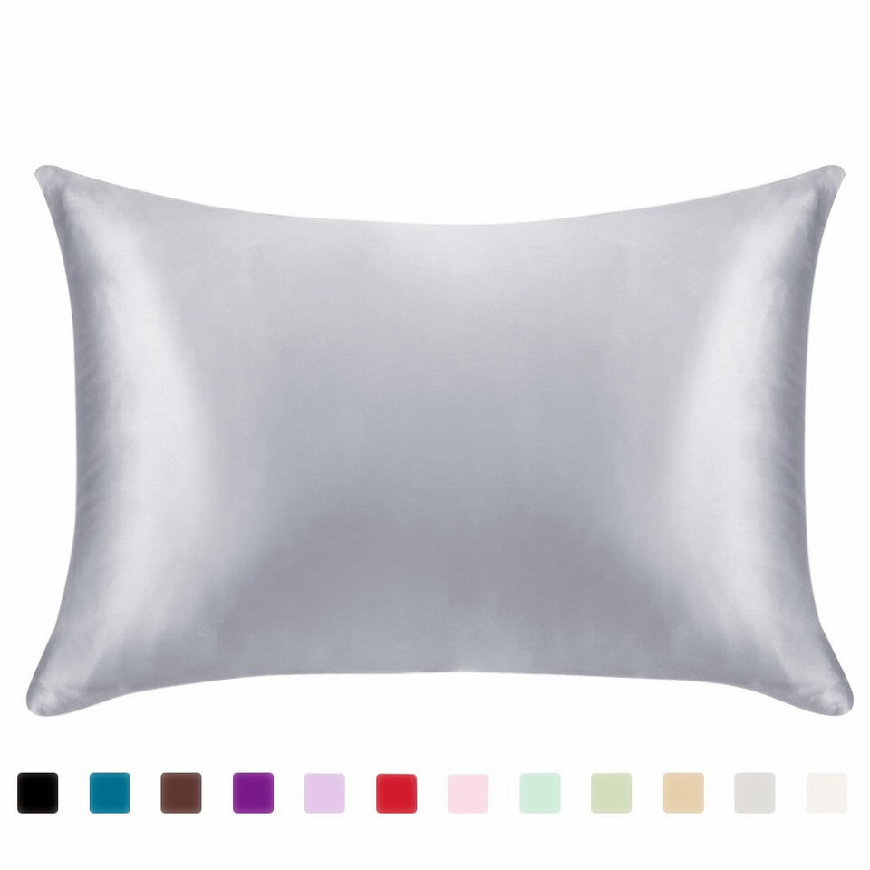 Pillowcase Satin Solid Color Simulation Silk Single Ice