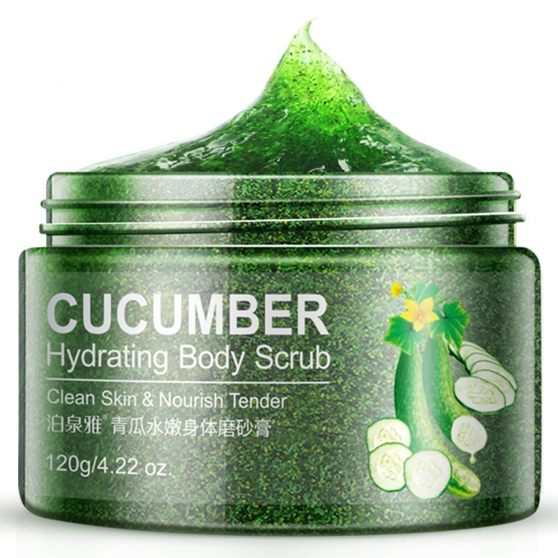 Cucumber skin beautiful white peels facial scrub