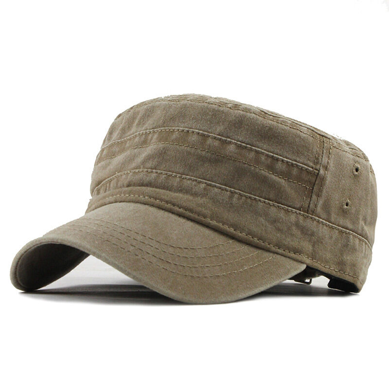 Flat cap male military hat