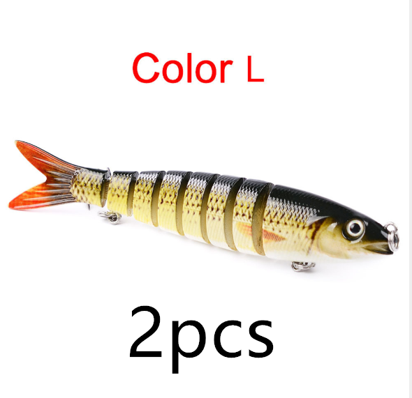 Pike Fishing Lures Artificial Multi Jointed Sections Hard