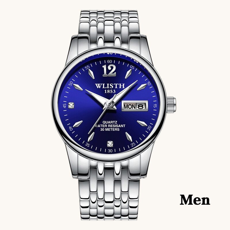 Women Dress Watch Rose Gold Stainless Steel Wlisth