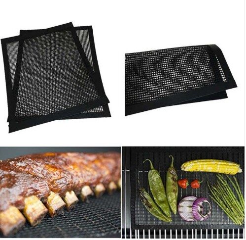 BBQ Non-stick Teflon Mesh Grill Heat Resistance Improve