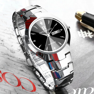 Tungsten Steel Watch Men's Quartz