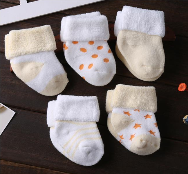 5 pairs Baby Socks Floor Non-slip Cotton Cartoon
