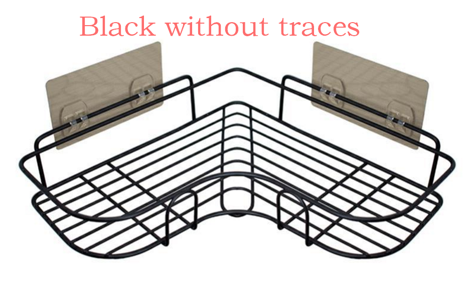 Punch-free Wall Bathroom Storage Rack Kitchen Corner Shelf
