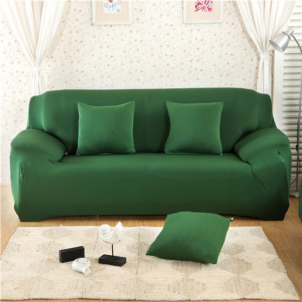 Solid Corner Sofa Covers Couch Slipcovers Elastica Material