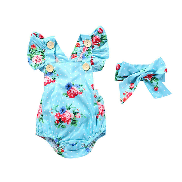 Newborn Baby Clothes Sleeveless Girl 2pcs set