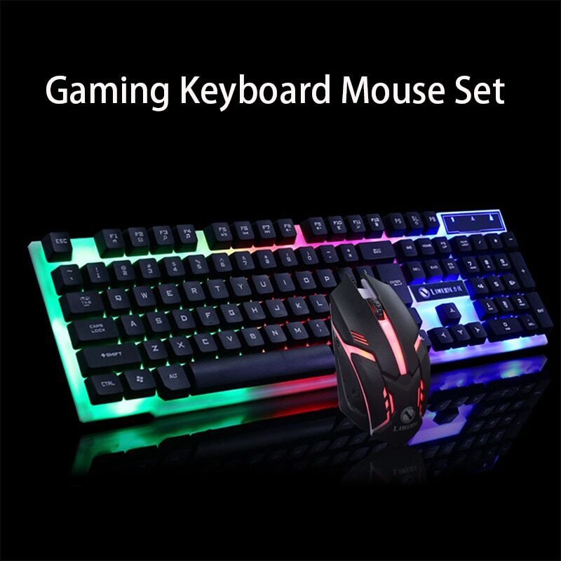 GTX300 Gaming CF LOL Keyboard Mouse Glowing Set