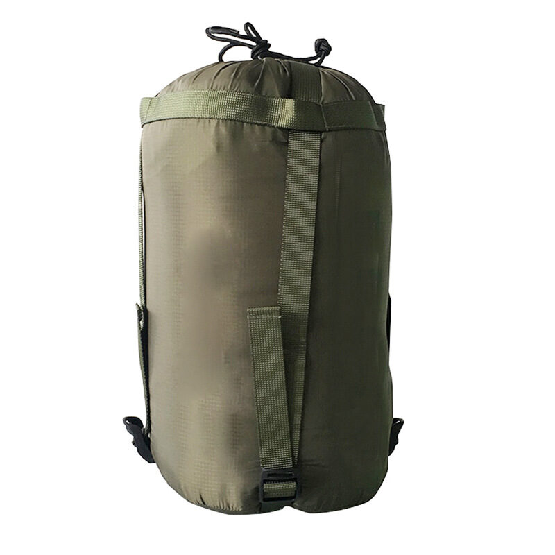 Outdoor camping sleeping bag compression