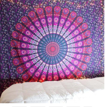Printed Mandala Home Tapestry Wall Hanging Decoration