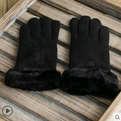 Gloves Female Autumn and Winter Warm Korean Version
