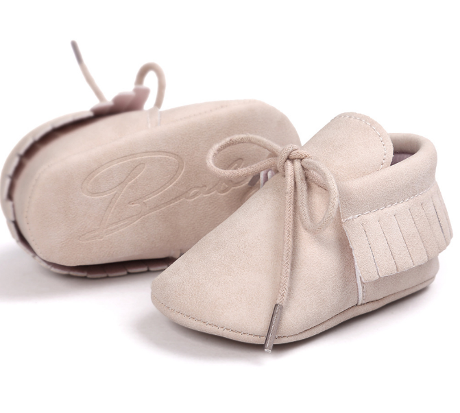 Small seven baby shoes leather soft socks spring