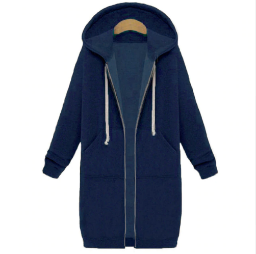 Hooded long-sleeved winter sweater women's jacket