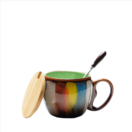 Creative ceramic cup milk water coffee breakfast couple